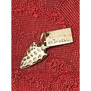 Vtg Arrowhead By Bell w/Silver Tag Sterling Silver Bracelet Charm Pendant Southw